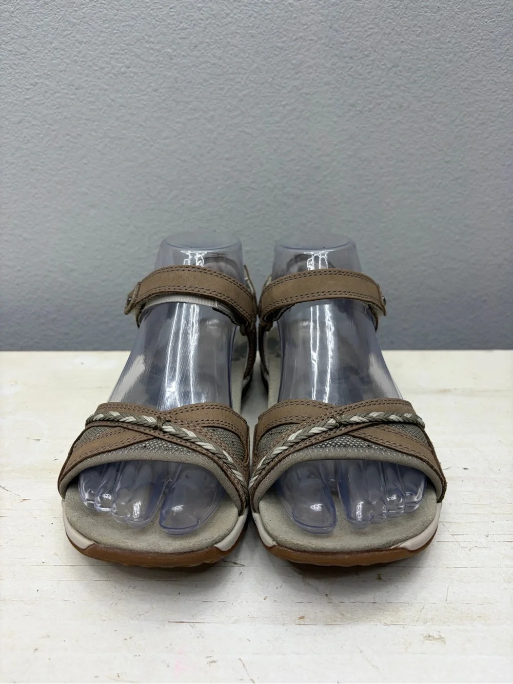 Merrell Brown Leather Violetta Q Form Walking Sandals Size 6